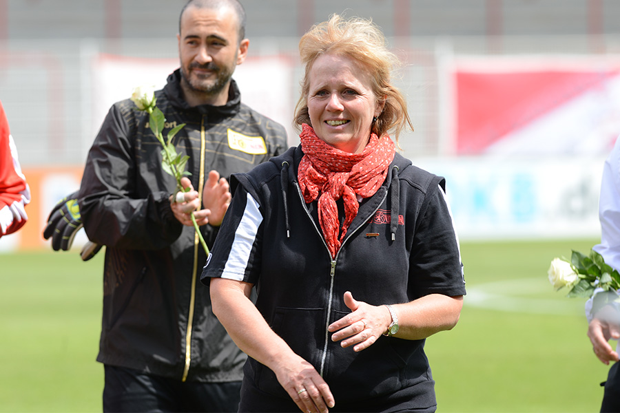 Susanne Kopplin beim Abschied der U23 im Mai 2015, Foto: Stefanie Fiebrig